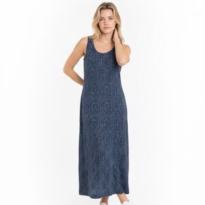Fresh Produce Blue and White Patterned Maxi Dress